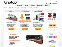 Tablet Screenshot of linutop.com